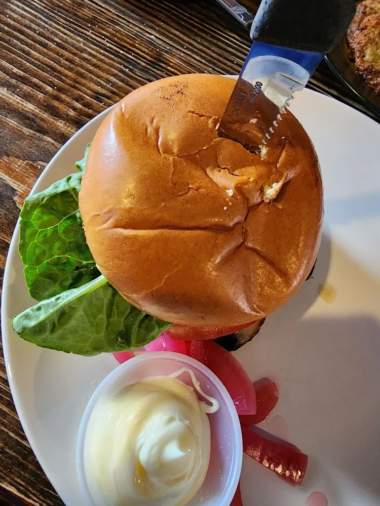 Mushroom and Swiss Burger