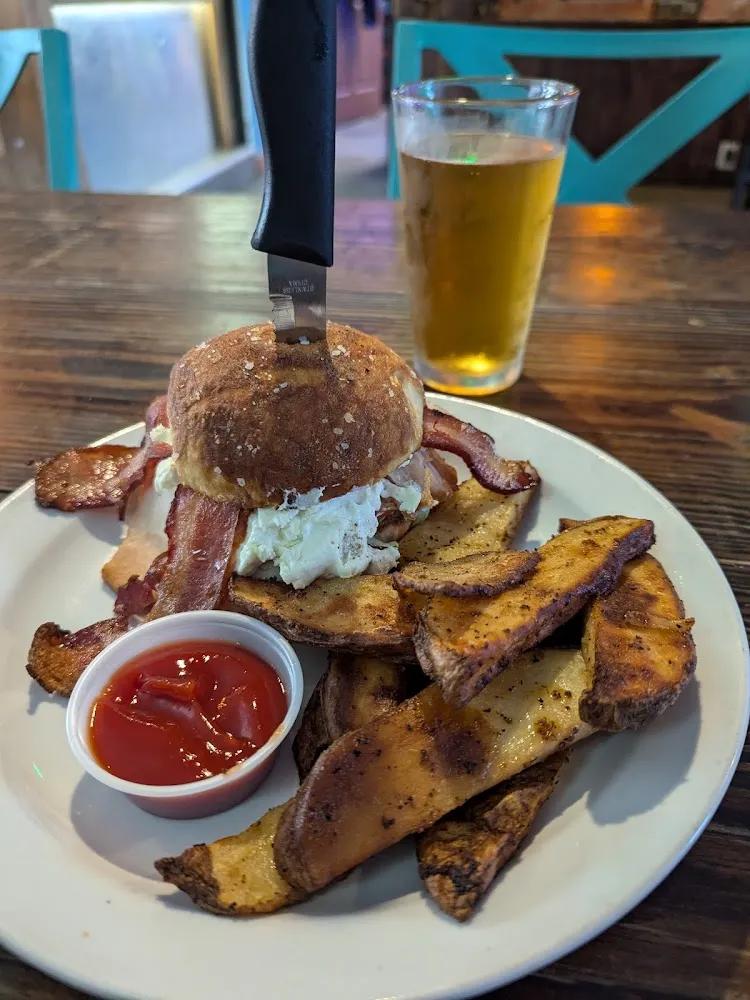 Turkey Bacon and Goat Cheese Sandwich